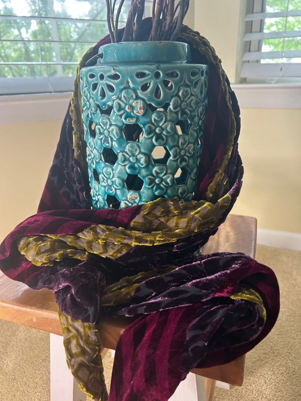 Velvet Artisan Scarf
Steampunk/Festival-esque